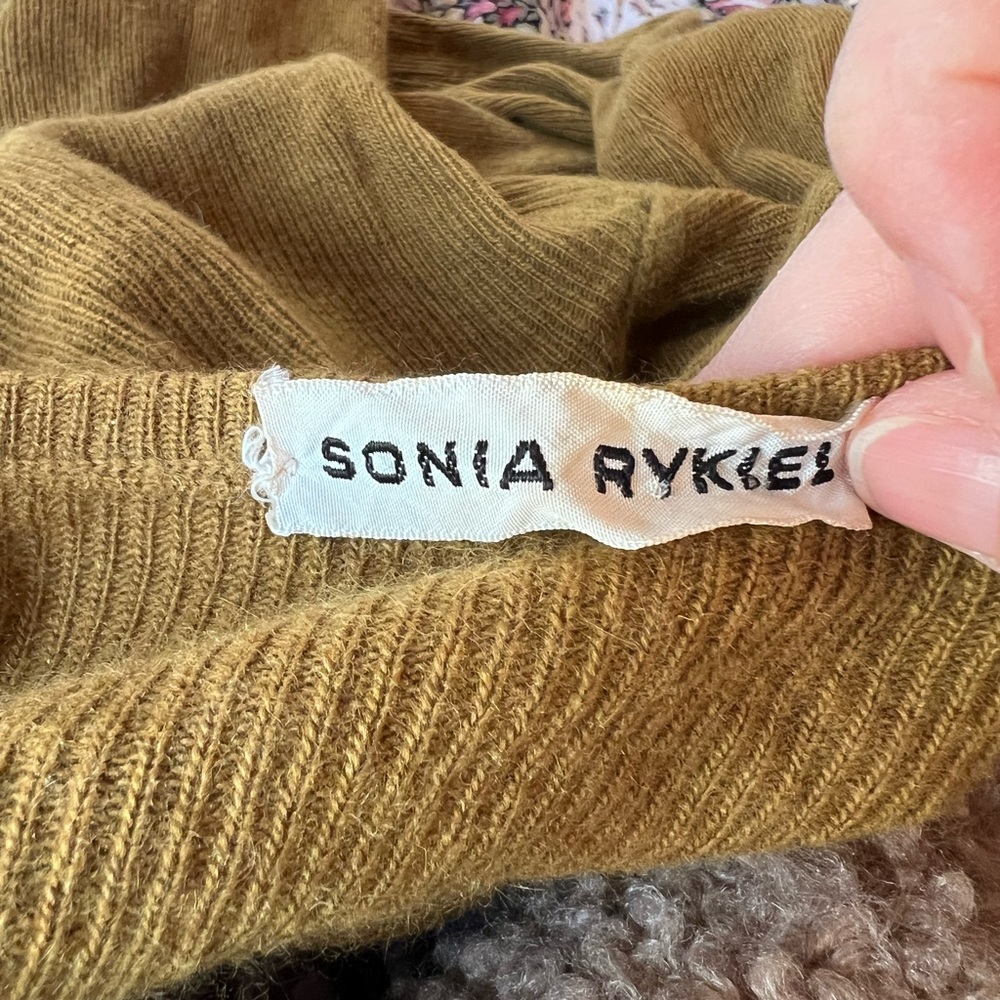 Vintage Sonia Rykiel Women's Brown Crew Neck Sweater - Picture 6 of 6